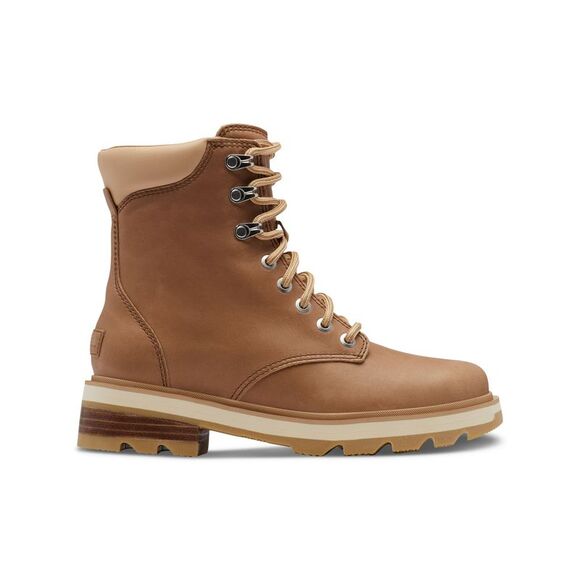 SOREL Shoes - NWT SOREL Womens Beige 1" Platform Lennox Round Toe Leather Boots Shoes 8